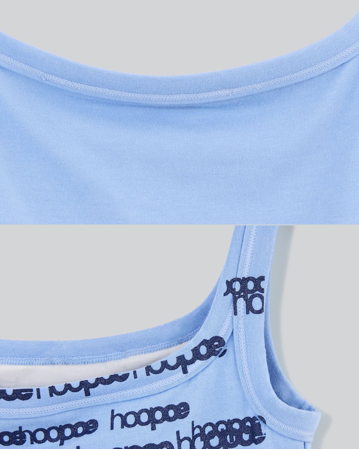 후포(HOOPOE) square neck top_baby blue