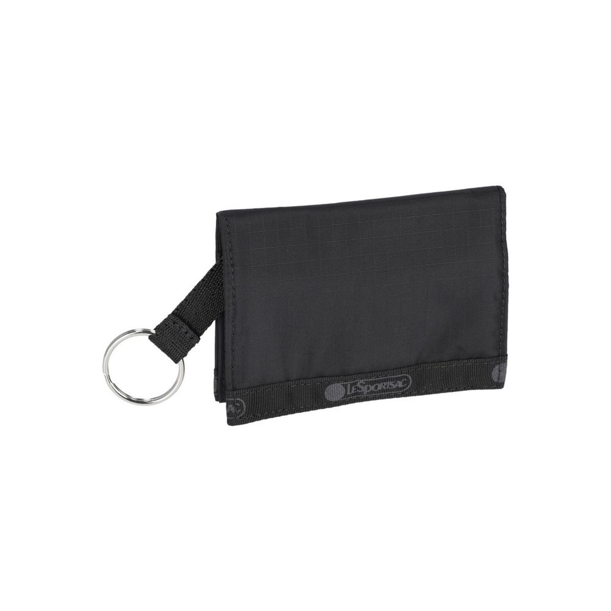 레스포색(LESPORTSAC) 리싸이클드 블랙 스냅 카드 케이스 [1318.R086]