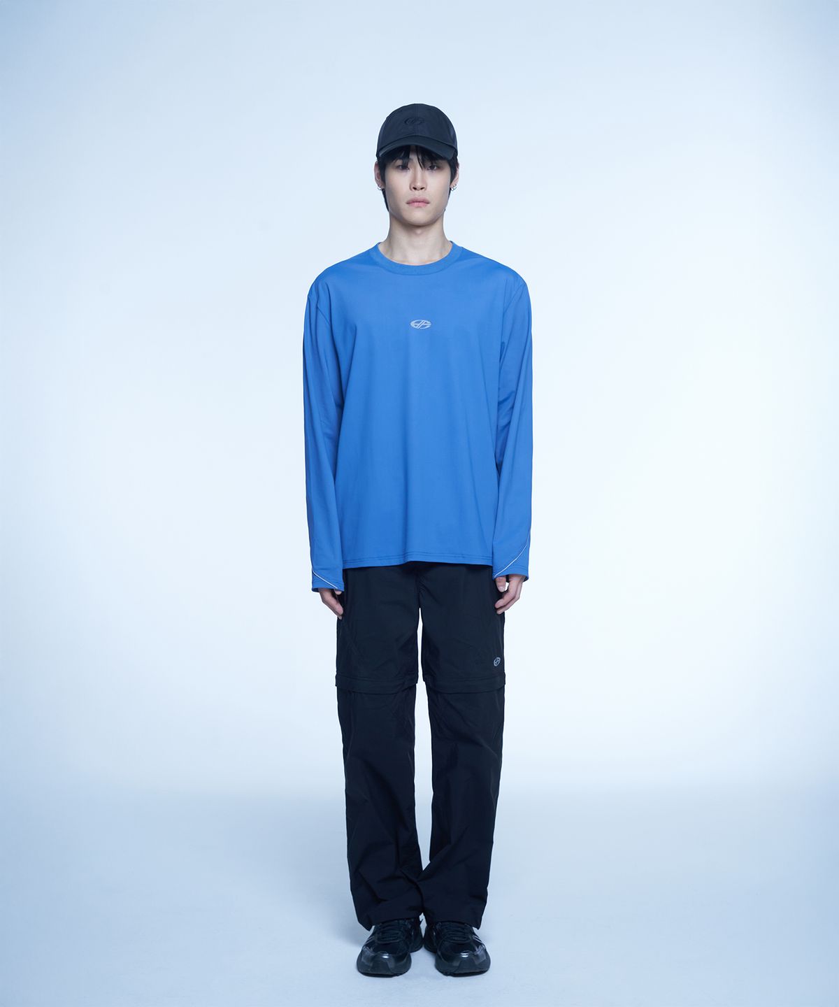 현피트(HYUNFIT) SIGNATURE DETAIL LONG SLEEVE-[BLUE]