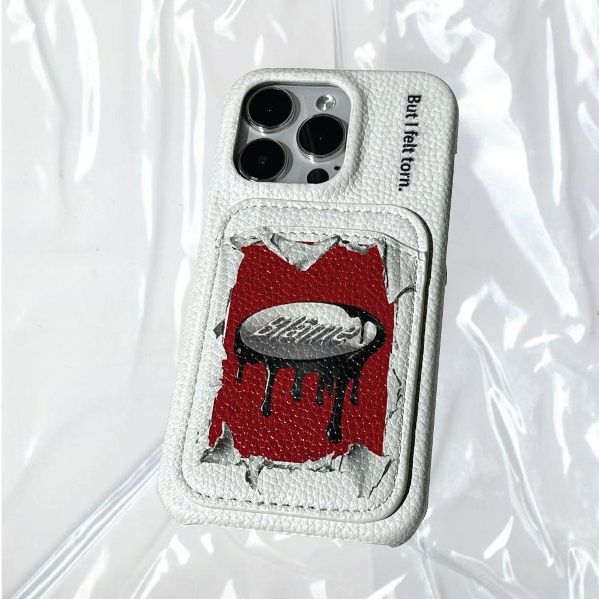 블레임 스튜디오(BLAMESTUDIO) White Archive Logo Leather Case
