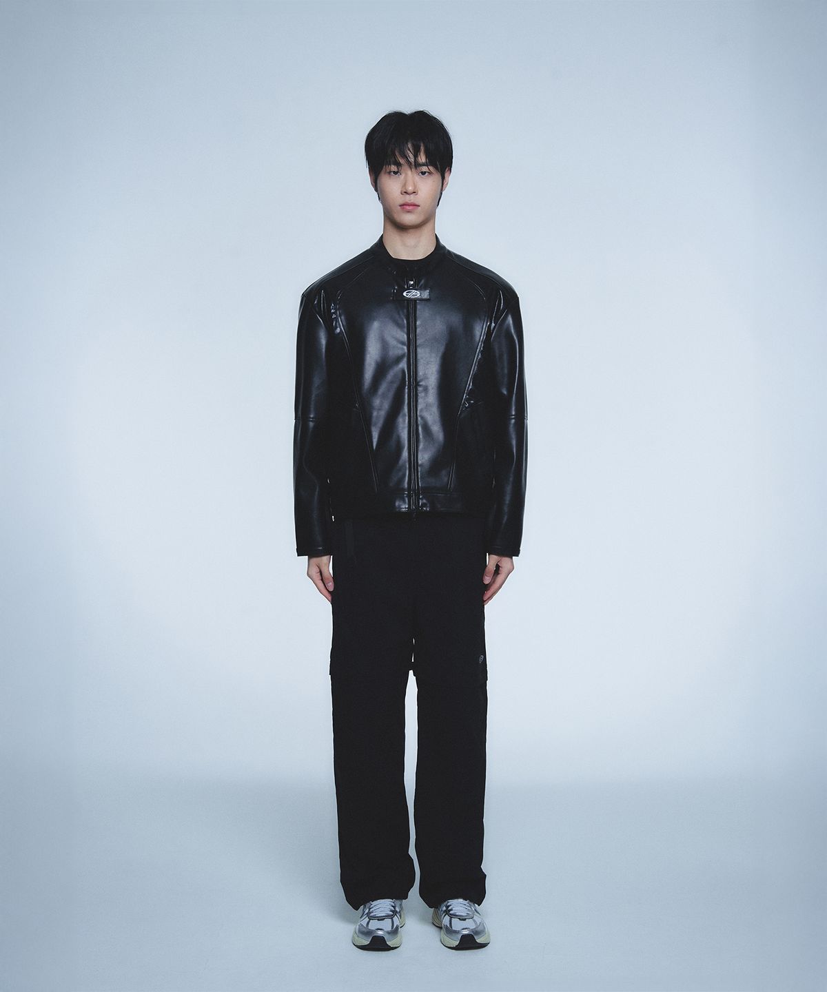현피트(HYUNFIT) PU LEATHER RIDER JACKET