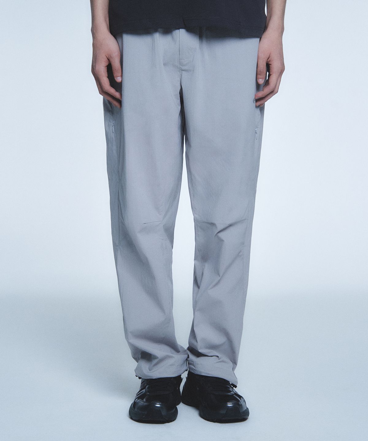 현피트(HYUNFIT) SIGNATURE DETAIL PANTS-[GRAY]