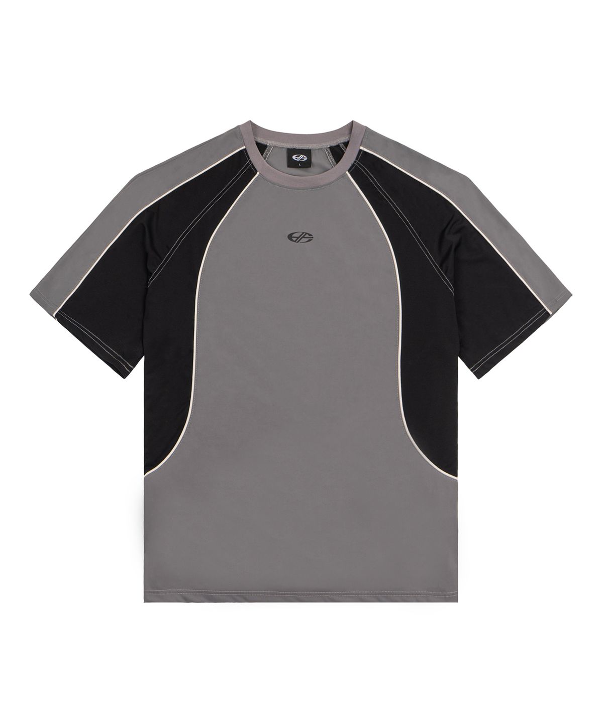 현피트(HYUNFIT) SPORTY JERSEY T-SHIRT-[GRAY]