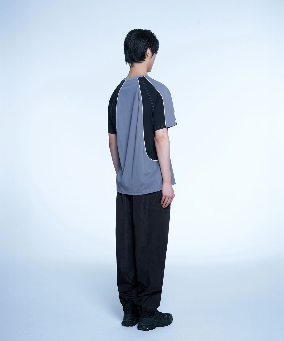 현피트(HYUNFIT) SPORTY JERSEY T-SHIRT-[GRAY]