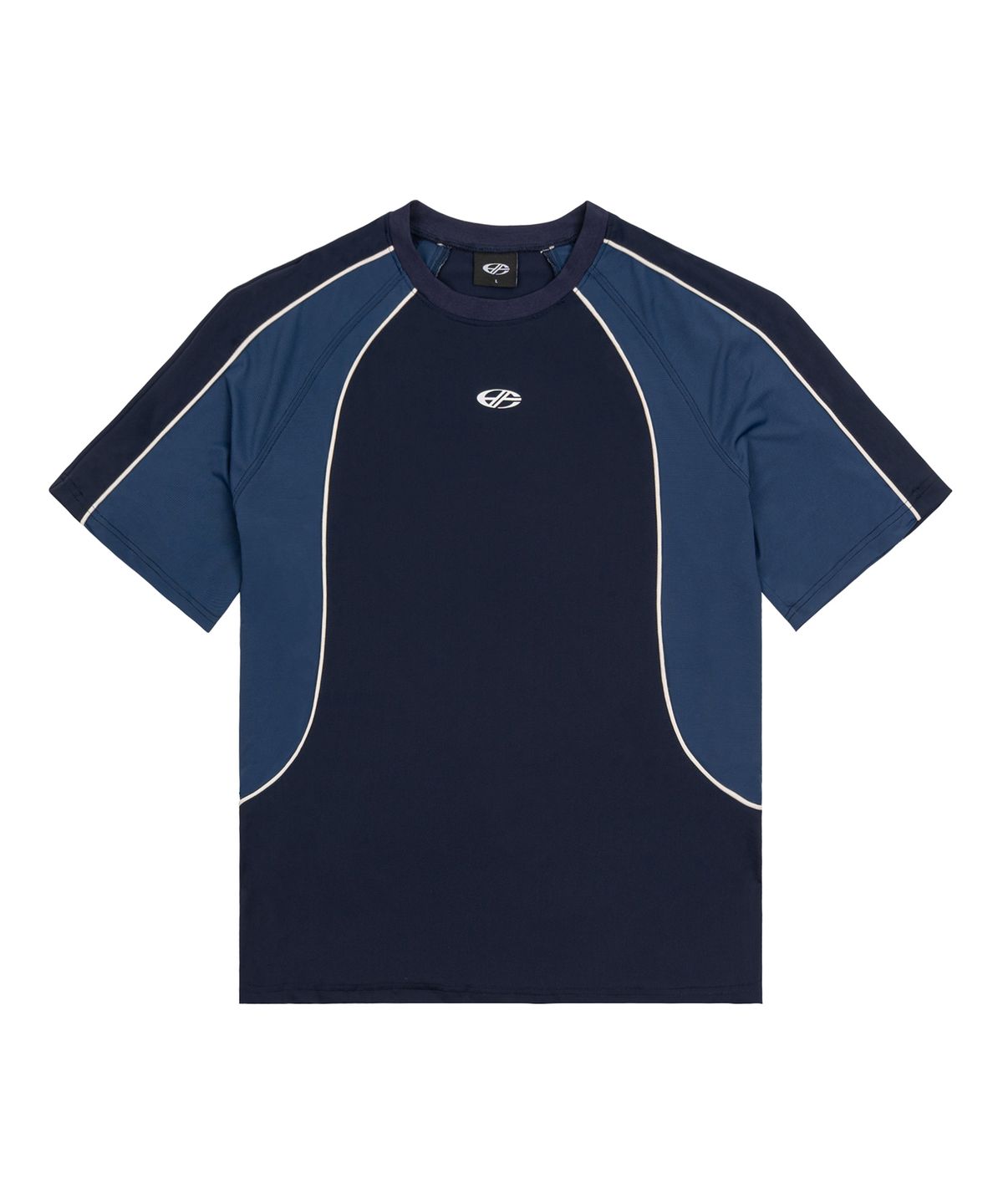 현피트(HYUNFIT) SPORTY JERSEY T-SHIRT-[BLUE]