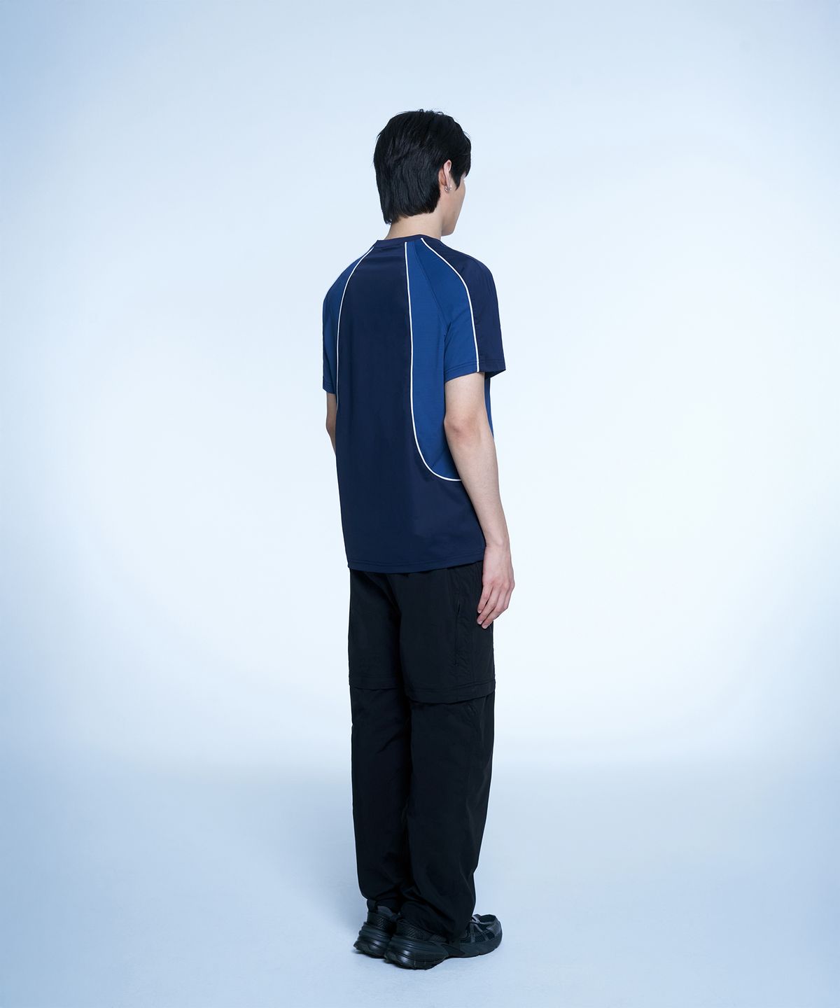 현피트(HYUNFIT) SPORTY JERSEY T-SHIRT-[BLUE]