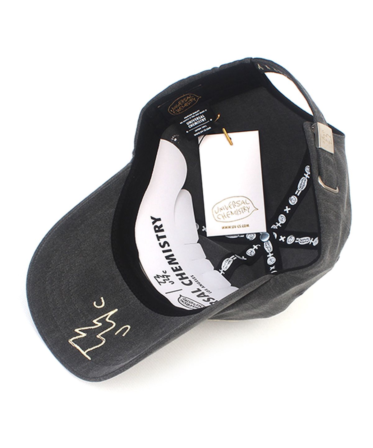 유니버셜 케미스트리(UNIVERSAL CHEMISTRY) Big Logo Washing Gray Ballcap 워싱볼캡