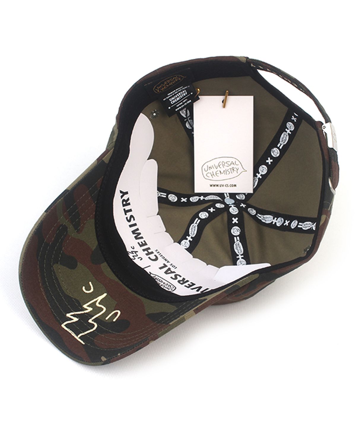 유니버셜 케미스트리(UNIVERSAL CHEMISTRY) Big Logo Camo Ballcap 카모볼캡
