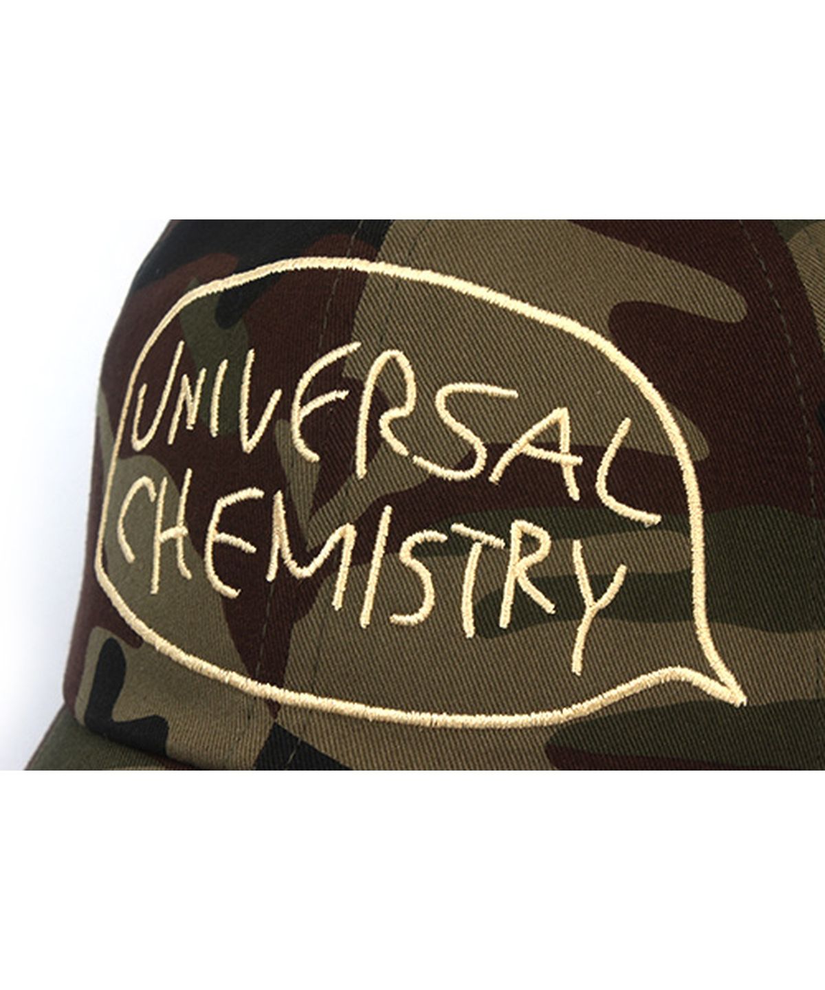 유니버셜 케미스트리(UNIVERSAL CHEMISTRY) Big Logo Camo Ballcap 카모볼캡