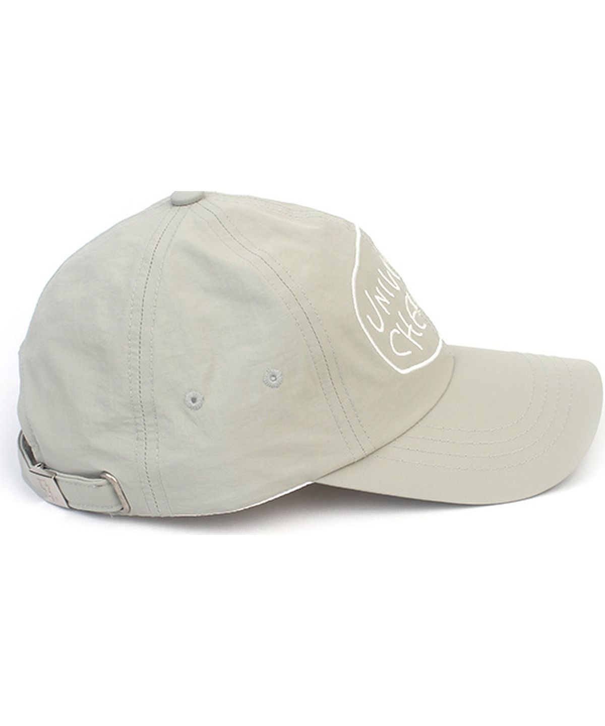 유니버셜 케미스트리(UNIVERSAL CHEMISTRY) Big Logo Nylon Pastel Beige Ballcap 나일론볼캡