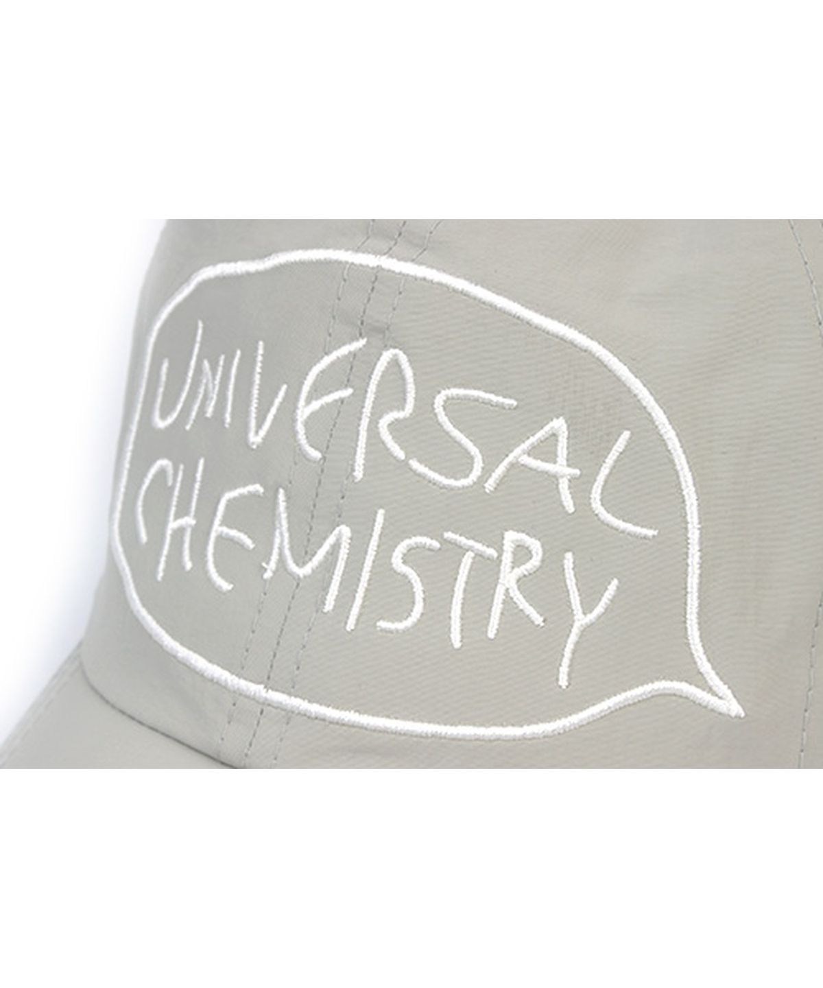 유니버셜 케미스트리(UNIVERSAL CHEMISTRY) Big Logo Nylon Pastel Beige Ballcap 나일론볼캡