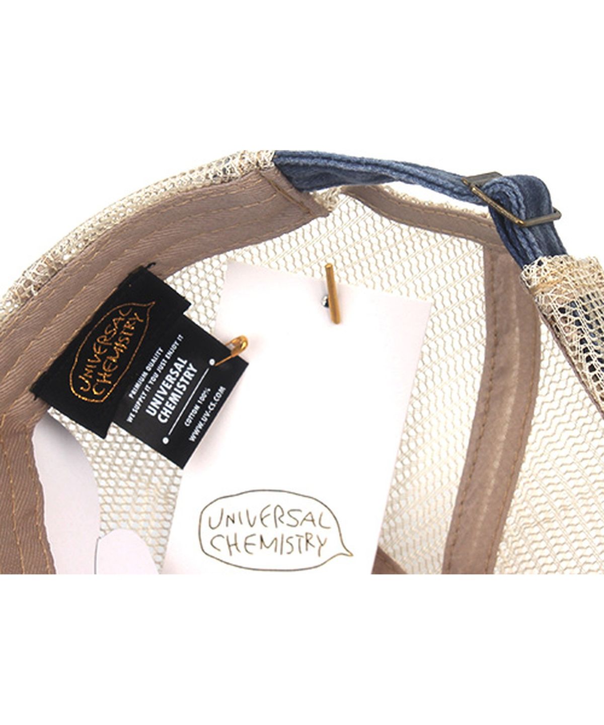 유니버셜 케미스트리(UNIVERSAL CHEMISTRY) Pigment Washing Navy Meshcap 메쉬캡