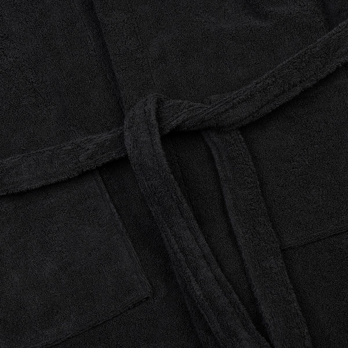 타올쿤(TOWELKUN) 테리 후드 가운 - 블랙 - 키즈