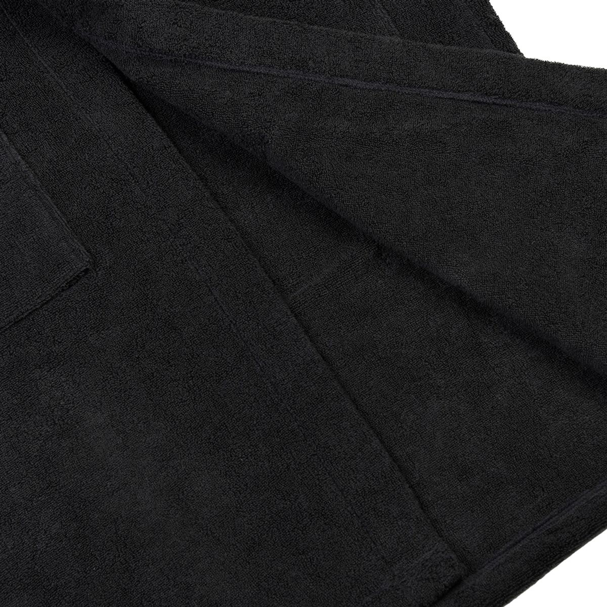 타올쿤(TOWELKUN) 테리 후드 가운 - 블랙 - 키즈