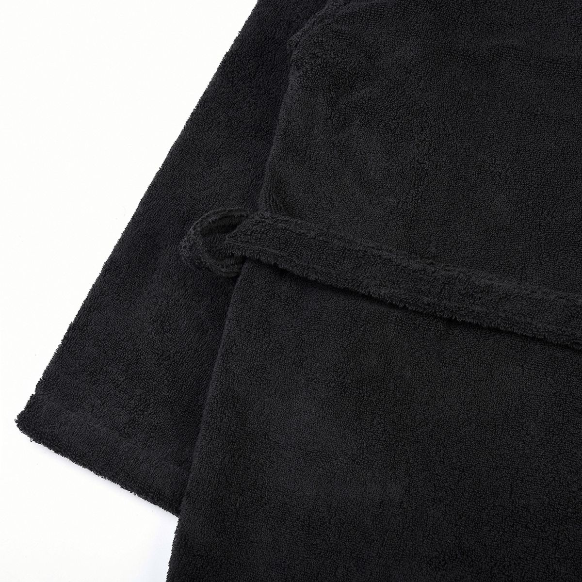 타올쿤(TOWELKUN) 테리 후드 가운 - 블랙 - 키즈