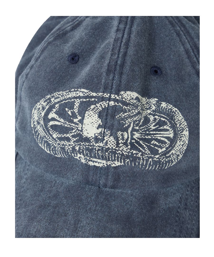 [ETCE] SNAKE BONE WASHED CAP /追跡付 MUSINSA | ETCE SNAKE BONE WASHED CAP (BLUE)