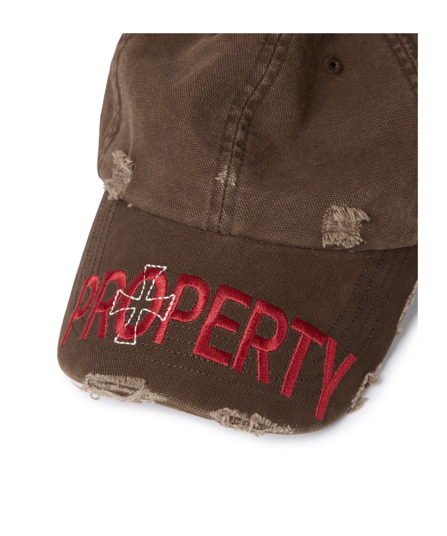 unsually Washed Damage Cap モカブラウン 帽子 unsually Washed Damage Cap (moca brown) Washed Damage