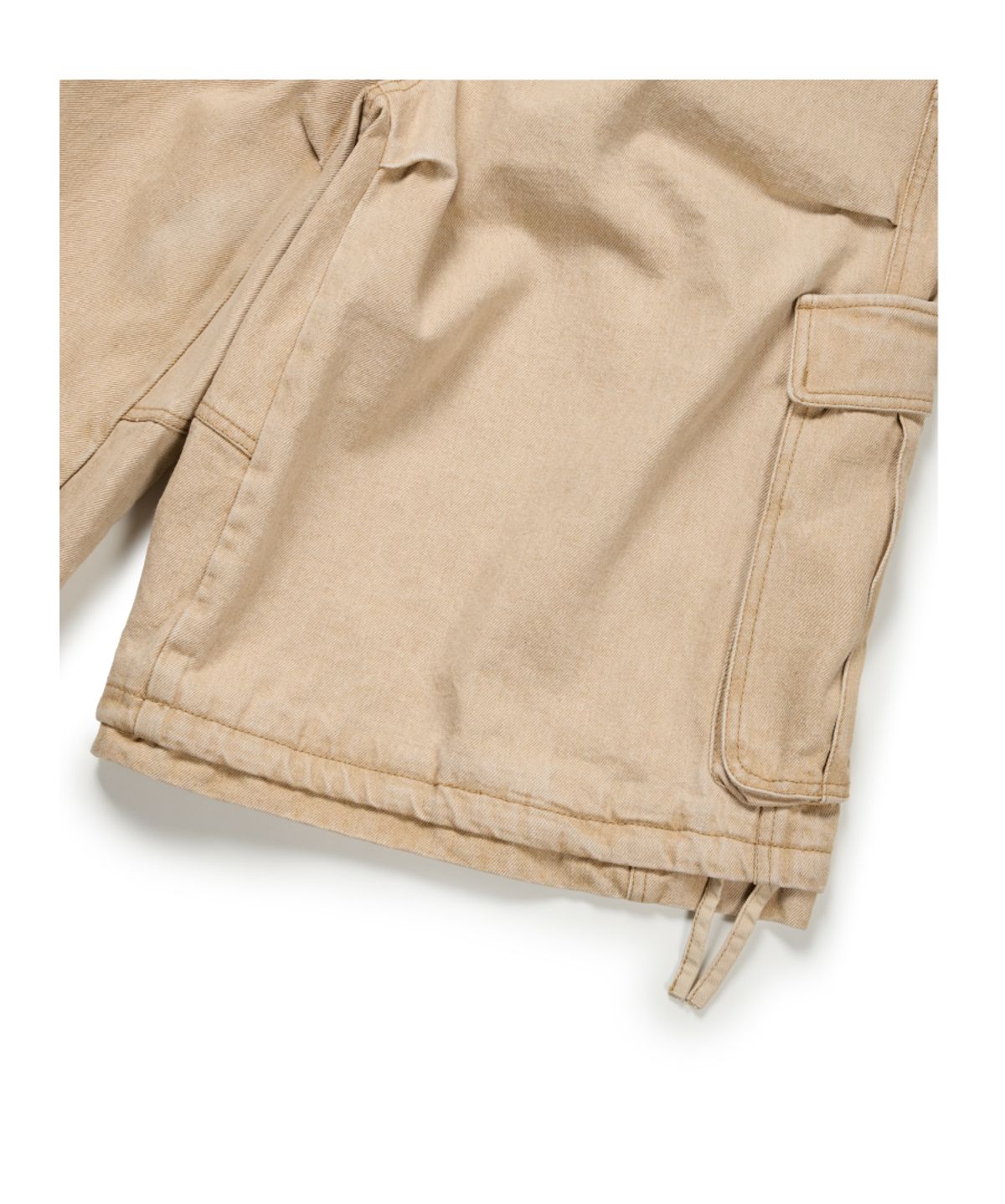 이티씨이(ETCE) LAYERED BACK CARGO SHORTS (BEIGE)