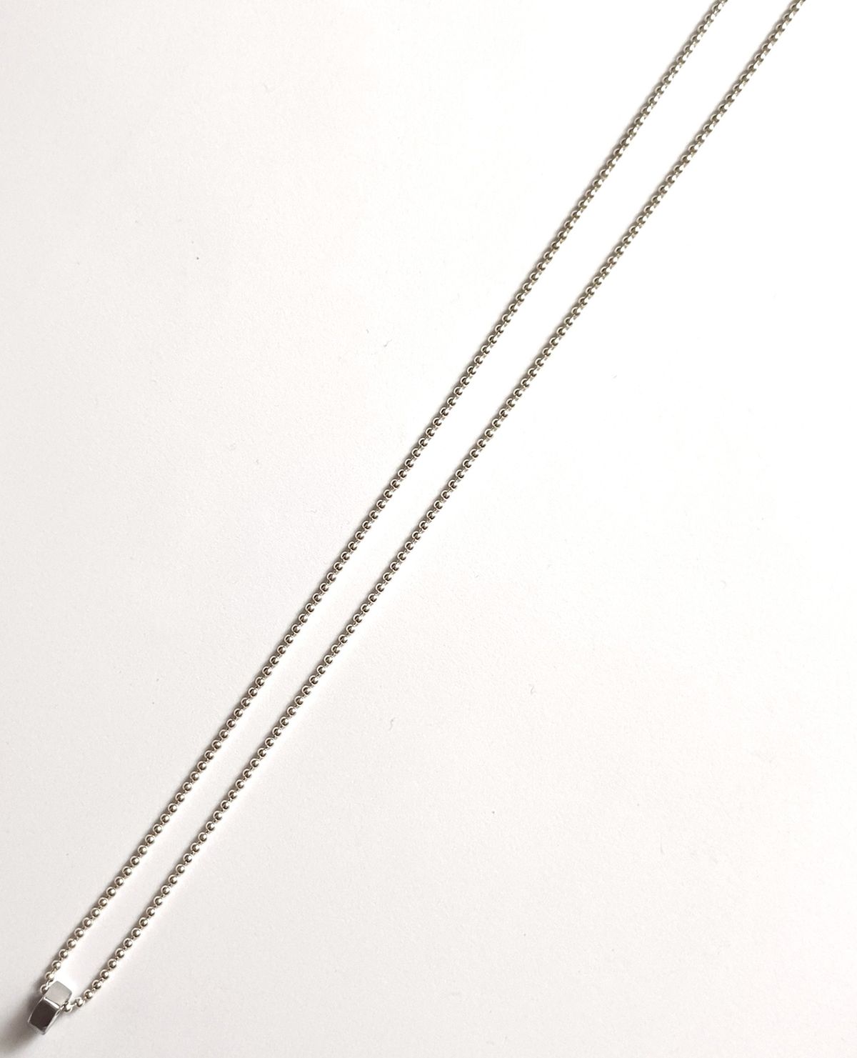 르네오브제(RENEOBJET) EQU  NUT NECKLACE SET [STERLING SILVER] 미니멀 조형미 펜던트 925실버 포인트 목걸이 세트