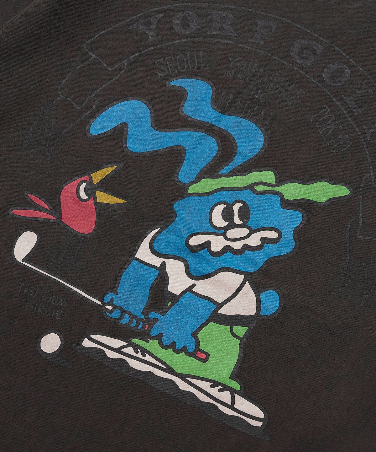 욜프(YORF) YORF T-SHIRT MASTER RABBIT CHARCOAL