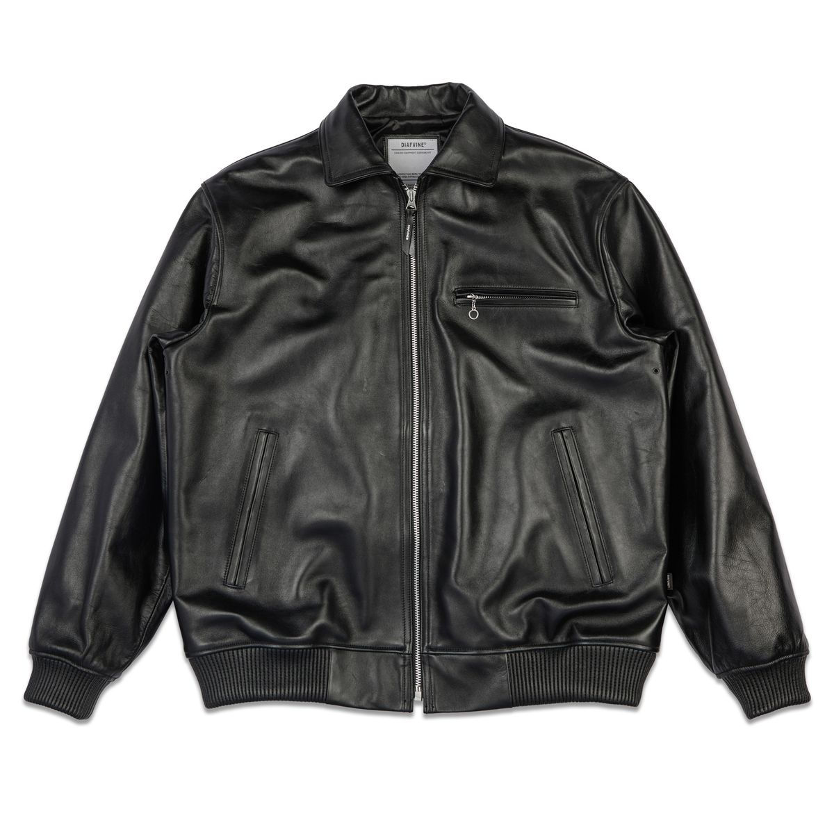 디아프바인(DIAFVINE) DV.LOT 715 Blouson Calfskin 1mm -Black
