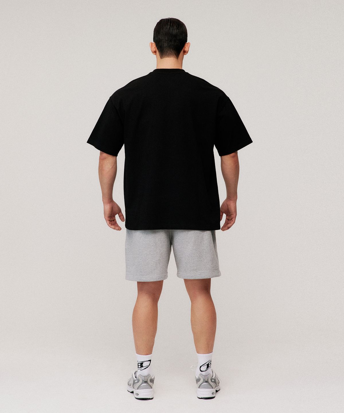 본투윈(BORN TO WIN) SYMBOL B VICTORY SEMI OVER FIT T-SHIRTS [BLACK]