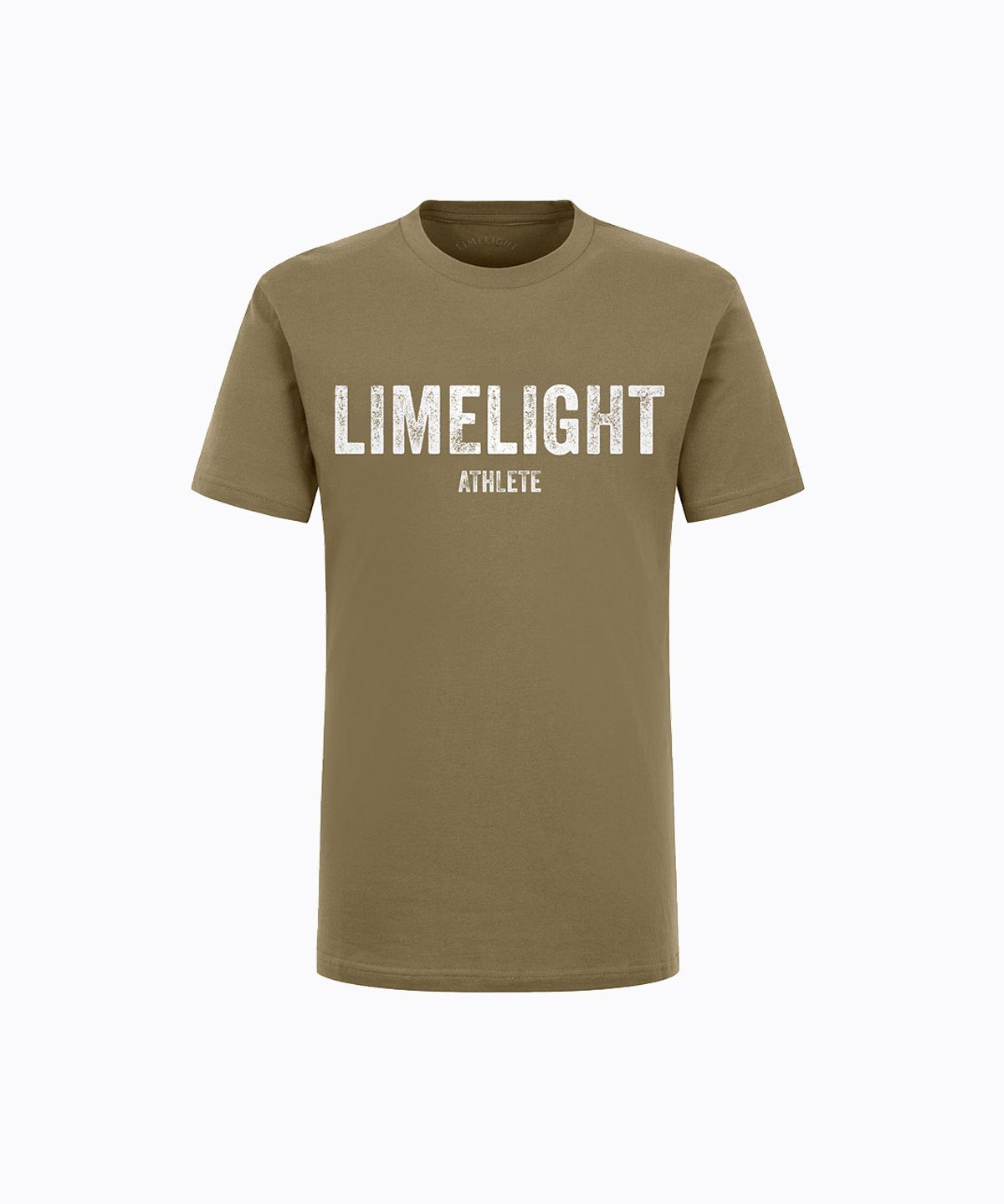 라임라잇 어패럴(LIMELIGHT APPAREL) 애슬릿 밀리터리 티셔츠 (카키/화이트)