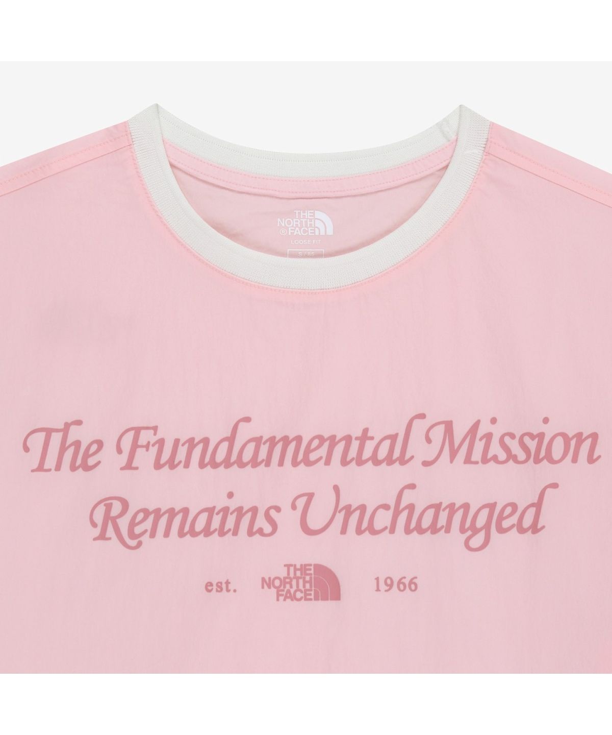 노스페이스(THE NORTH FACE) NT7UR37L 여성 아이라 반팔 라운드티 LIGHT_PINK
