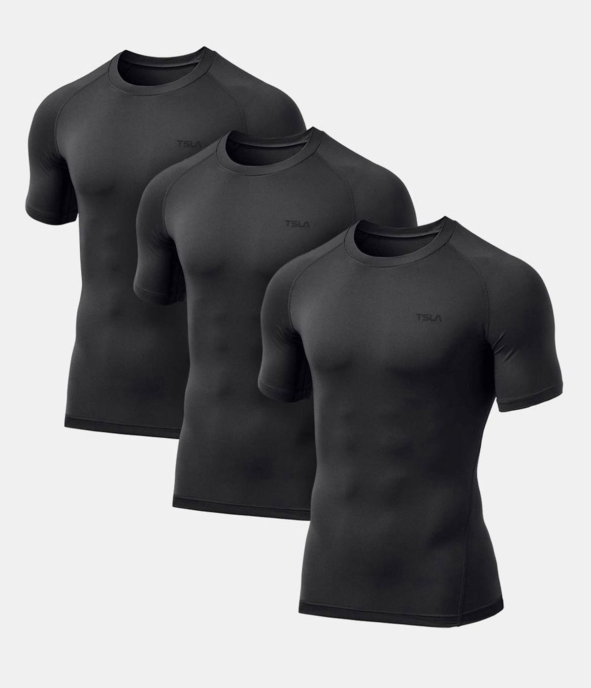 테슬라(TESLA) [3PACK]기능성 언더셔츠 헬스복 반팔 티셔츠