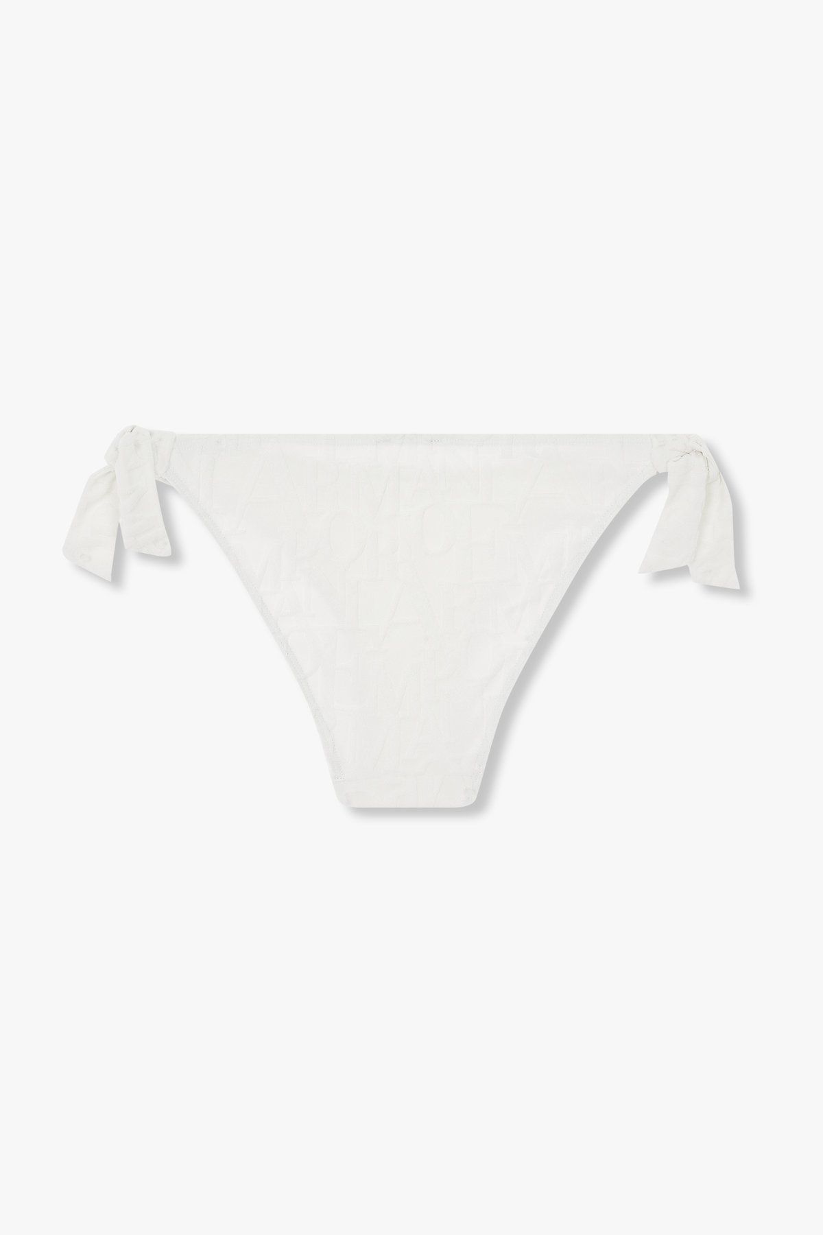 엠포리오 아르마니 언더웨어(EMPORIO ARMANI UNDERWEAR) 여성 트라이앵글 탑 브리프 바텀 비키니 세트  화이트 0825120501