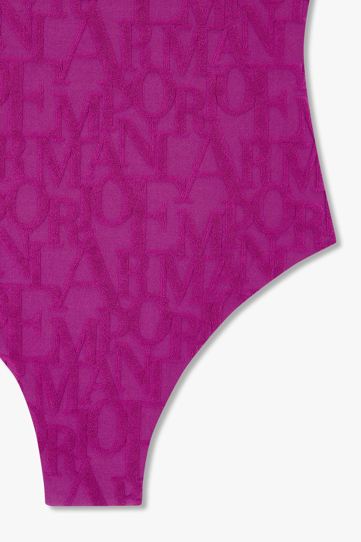 엠포리오 아르마니 언더웨어(EMPORIO ARMANI UNDERWEAR) 여성 테리 로고 패턴 스윔 수트  퍼플 0825120503