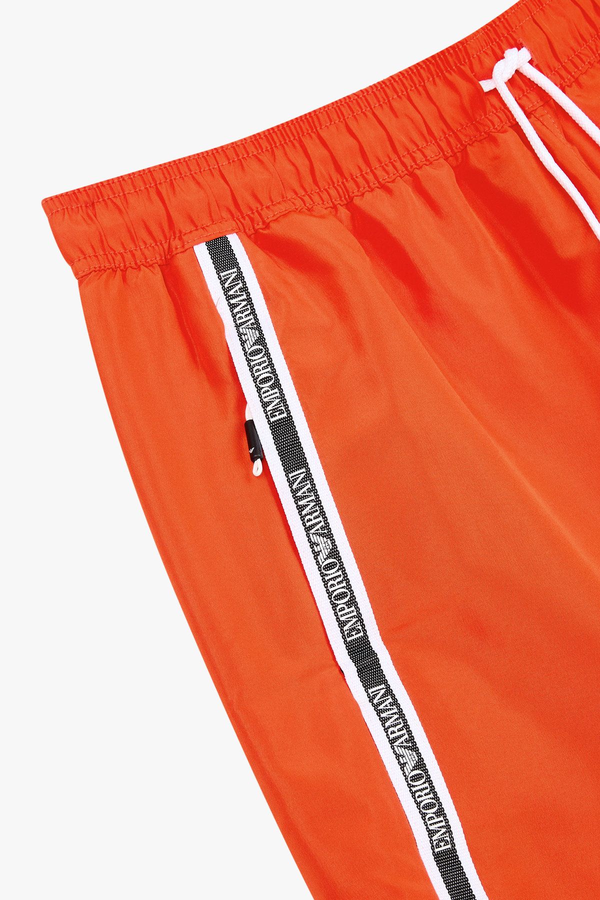 엠포리오 아르마니 언더웨어(EMPORIO ARMANI UNDERWEAR) 남성 사이드 로고 비치 쇼츠  레드 0815121006