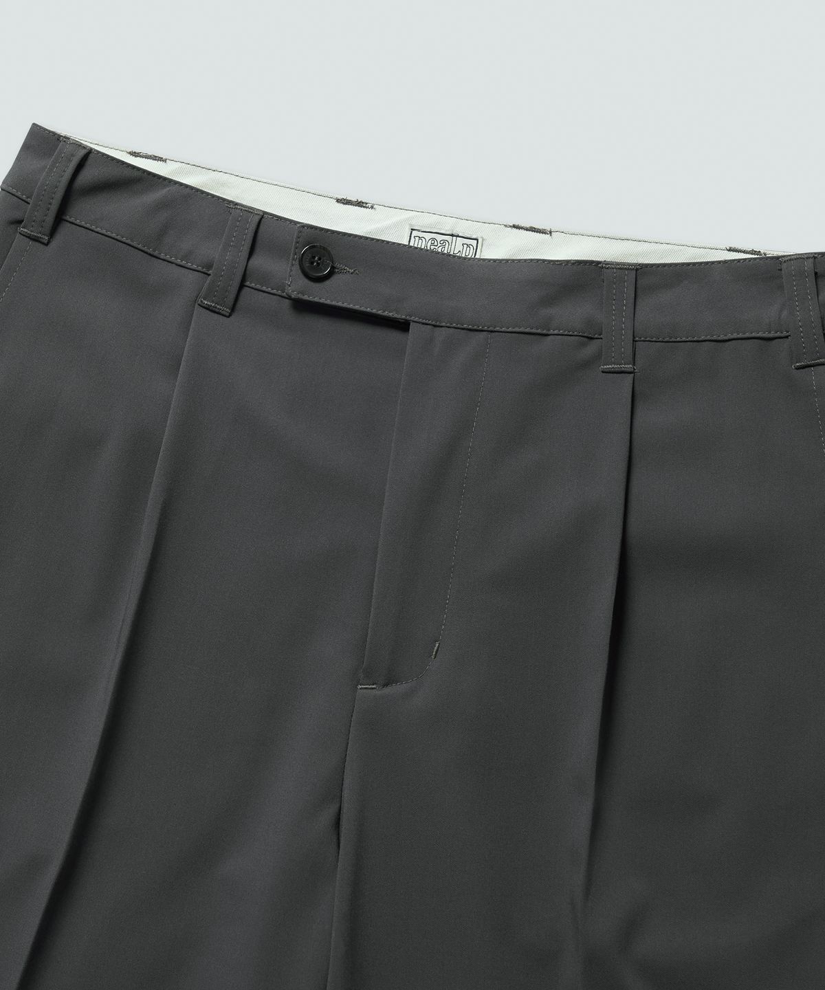 필프(PEALP) One-Tuck Slacks (Gray)