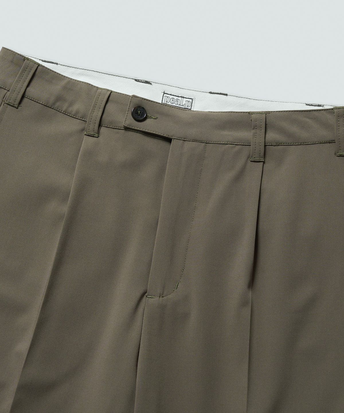 필프(PEALP) One-Tuck Slacks (Beige)