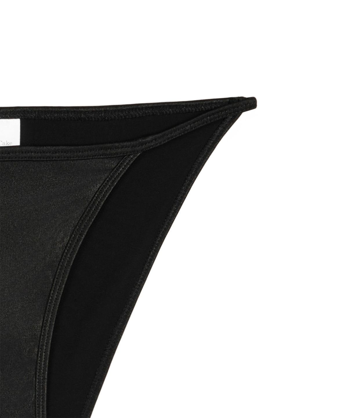 락케이크(ROCKCAKE) Pureline Logo Bikini Bottom - Black