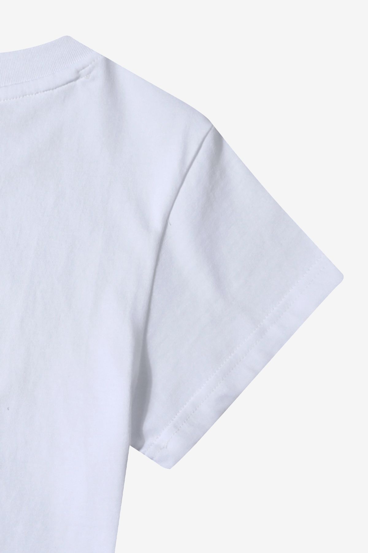 르몽생미셸(LE MONT ST MICHEL) basic lettering crop T-shirts_white