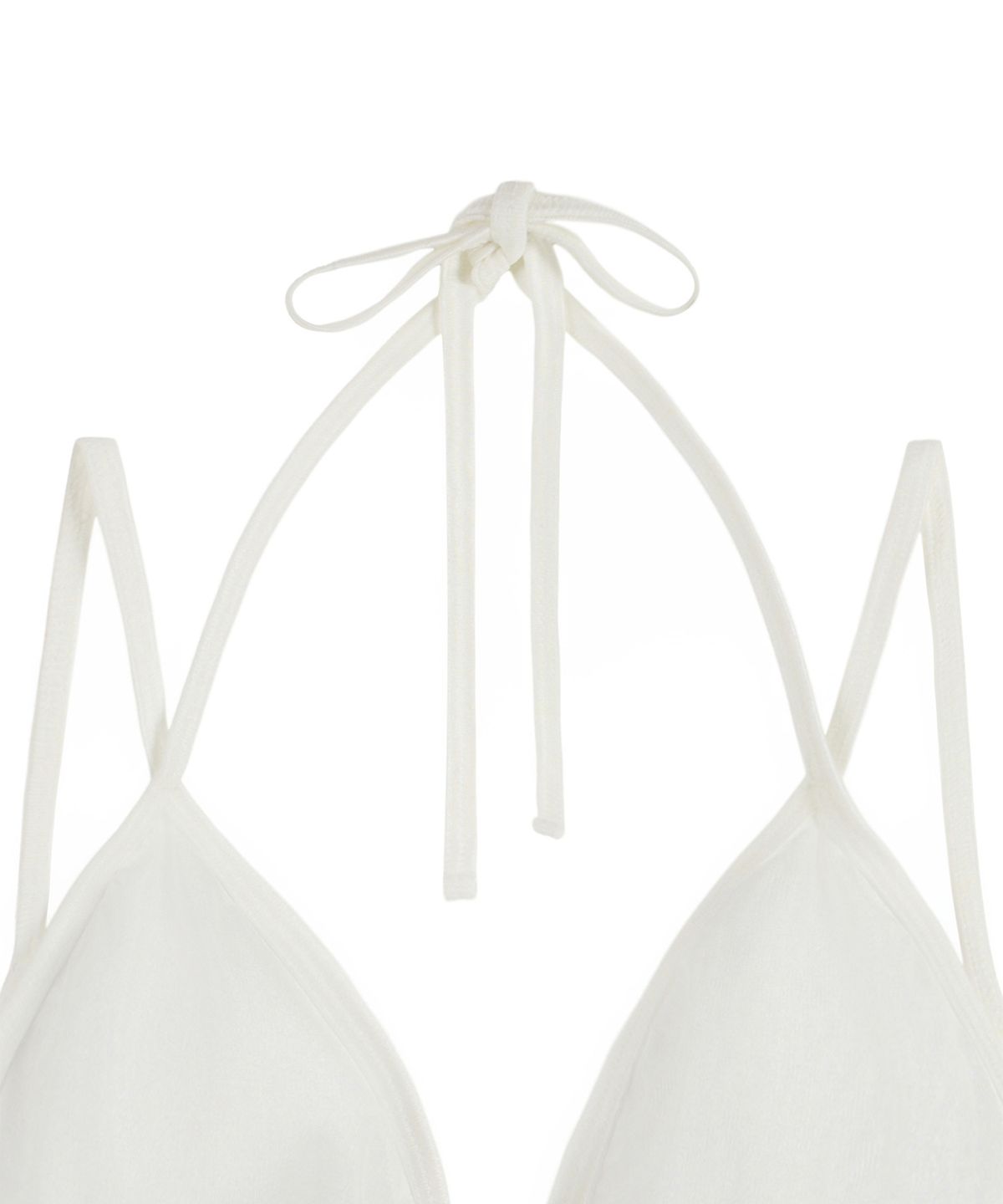 락케이크(ROCKCAKE) Pureline Logo Bikini Top - White