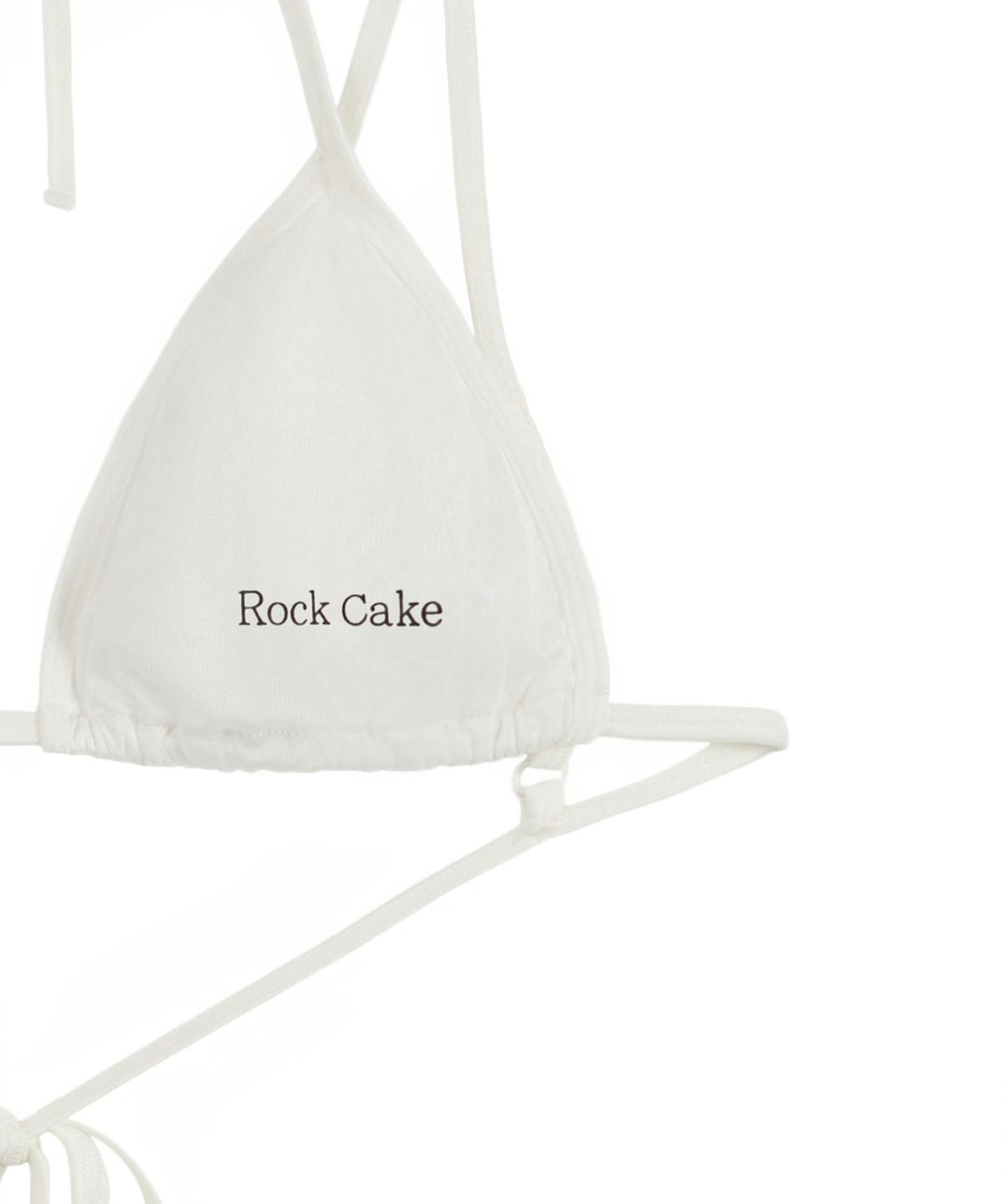 락케이크(ROCKCAKE) Pureline Logo Bikini Top - White