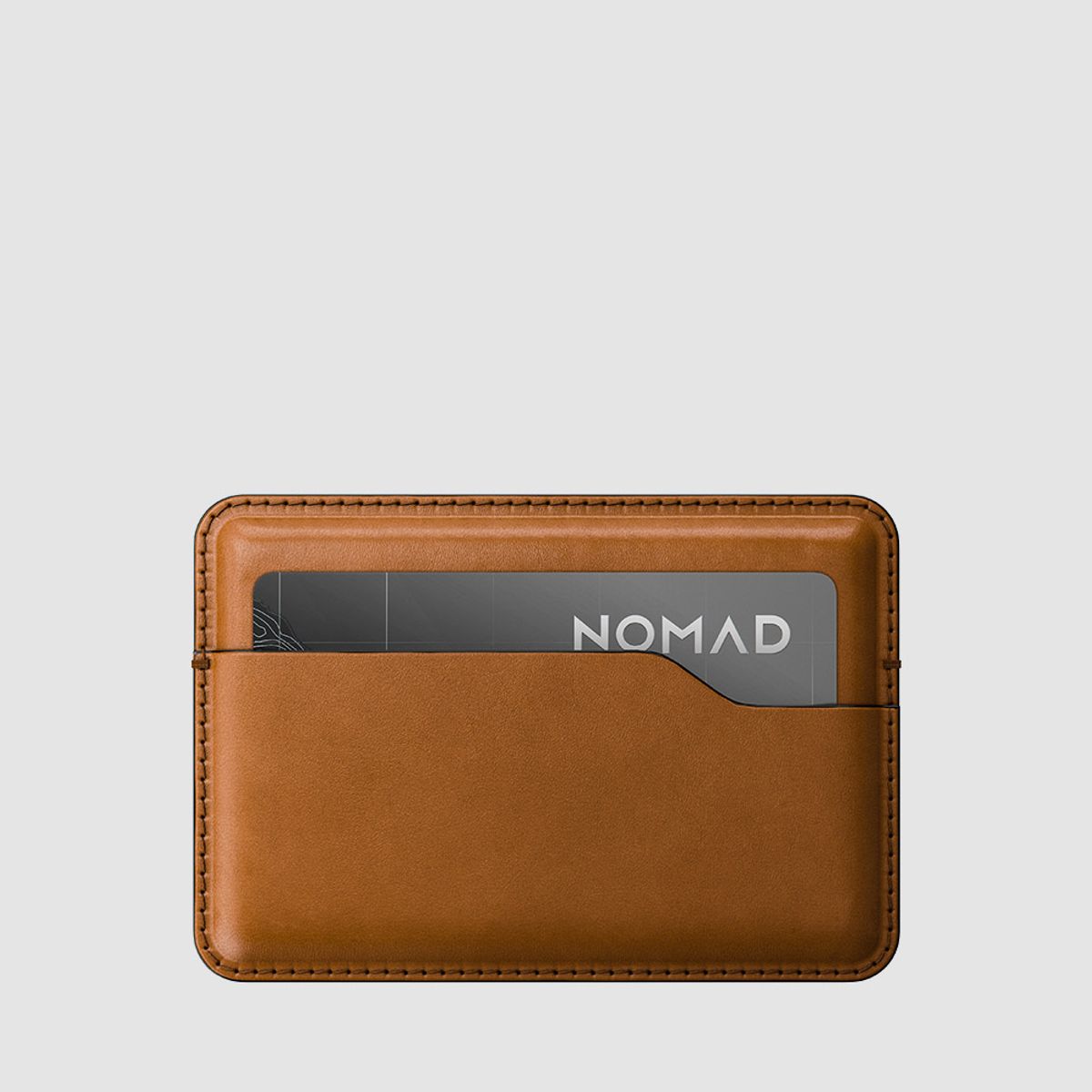 노마드(NOMAD) 남자 가죽 카드 지갑 - 잉글리쉬 탄
