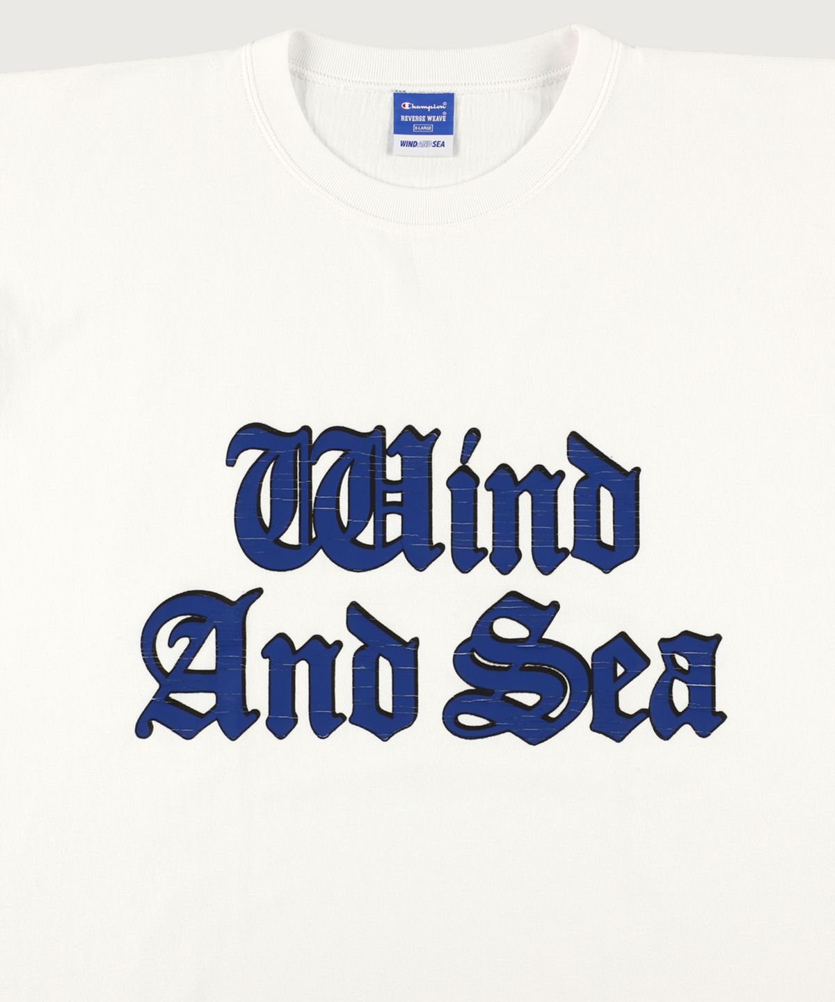 챔피온(CHAMPION) 챔피온 X 윈드앤씨 리버스위브 저지 반팔 티셔츠 White