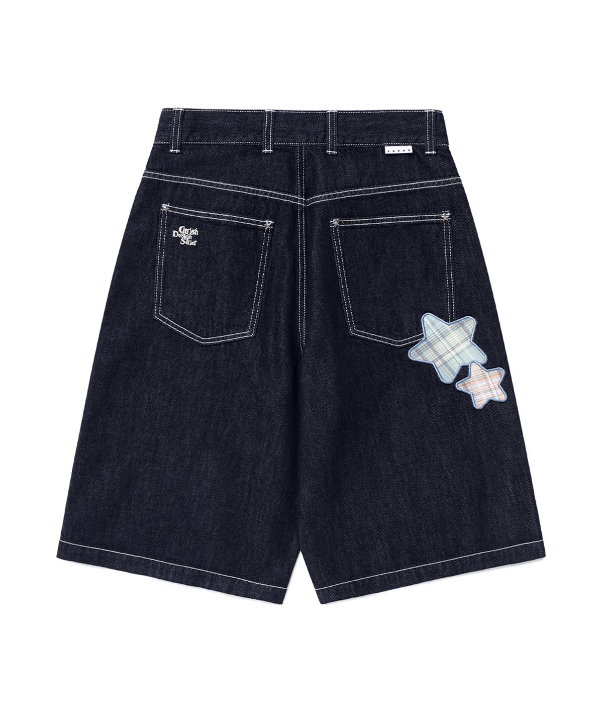 카비시(CAVISH) CAVISH X LELBO BROWN  W MIKAEL DENIM SHORT BLUE(CV2FMFD159C)