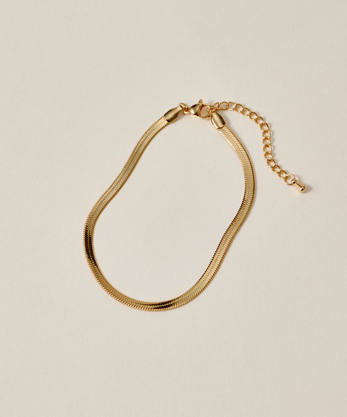 노비스도쿄(NOVICE TOKYO) 스네이크 체인 발찌 Snake Chain Anklet［Stainless］/ Gold