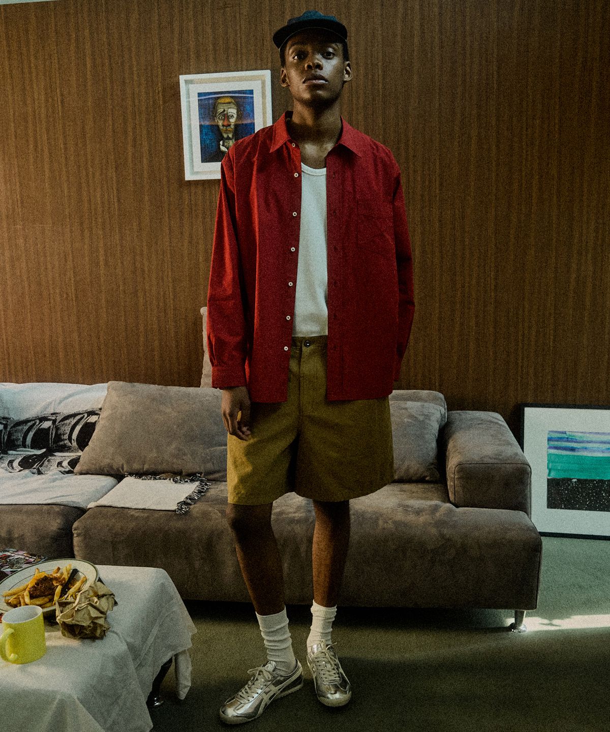 필프(PEALP) Oxford Washed Shorts (Goldenrod)