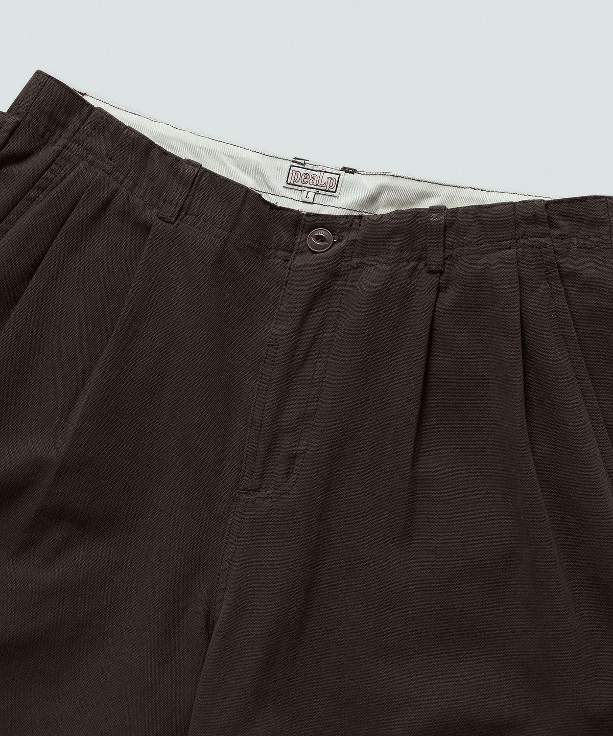 필프(PEALP) Oxford Washed Shorts (Chocolate)