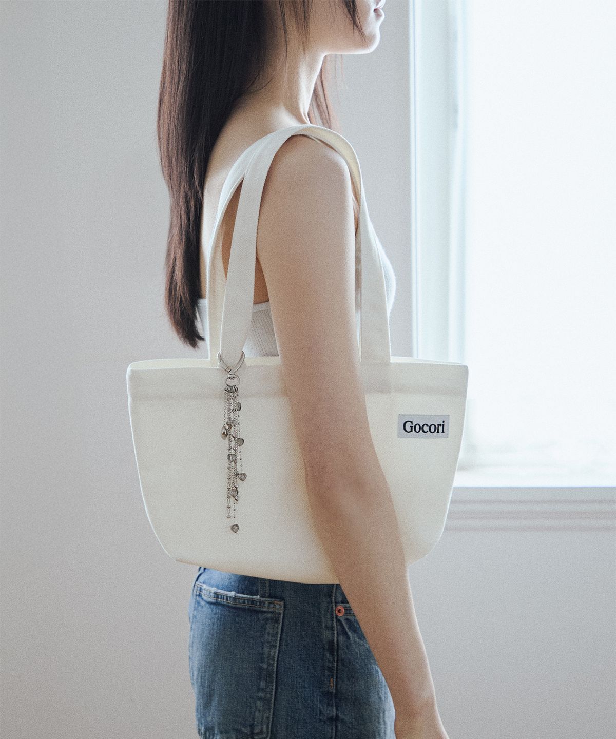 고코리(GOCORI) Canvas Mini Bag - Cream 미니백