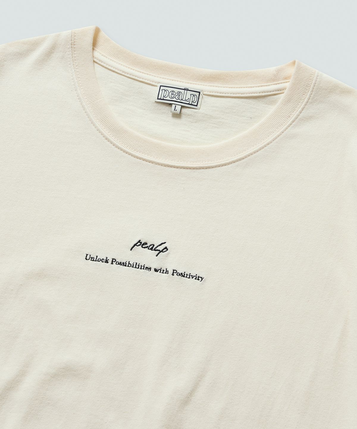 필프(PEALP) Slogan Over T-Shirt (Cream)