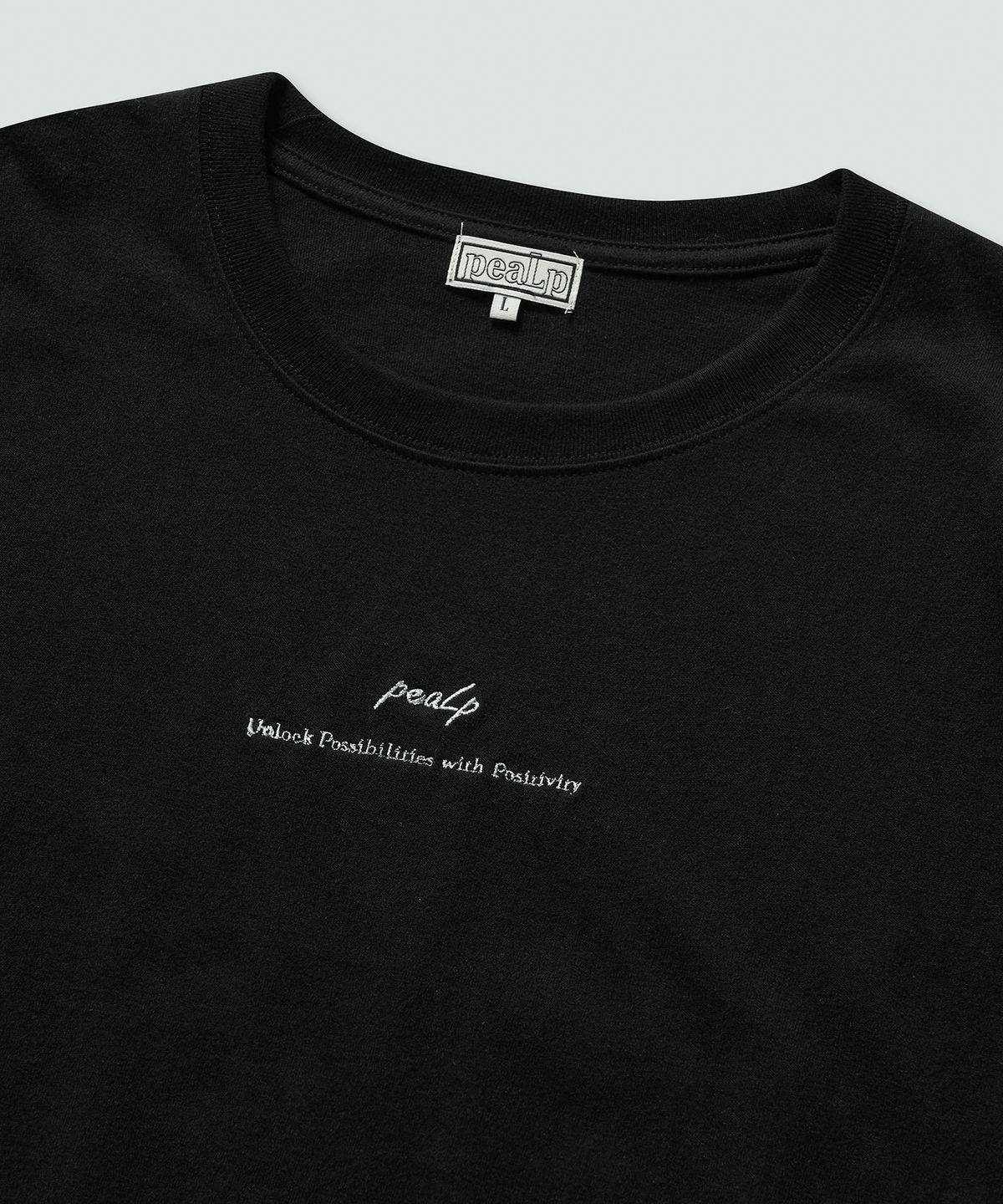 필프(PEALP) Slogan Over T-Shirt (Black)