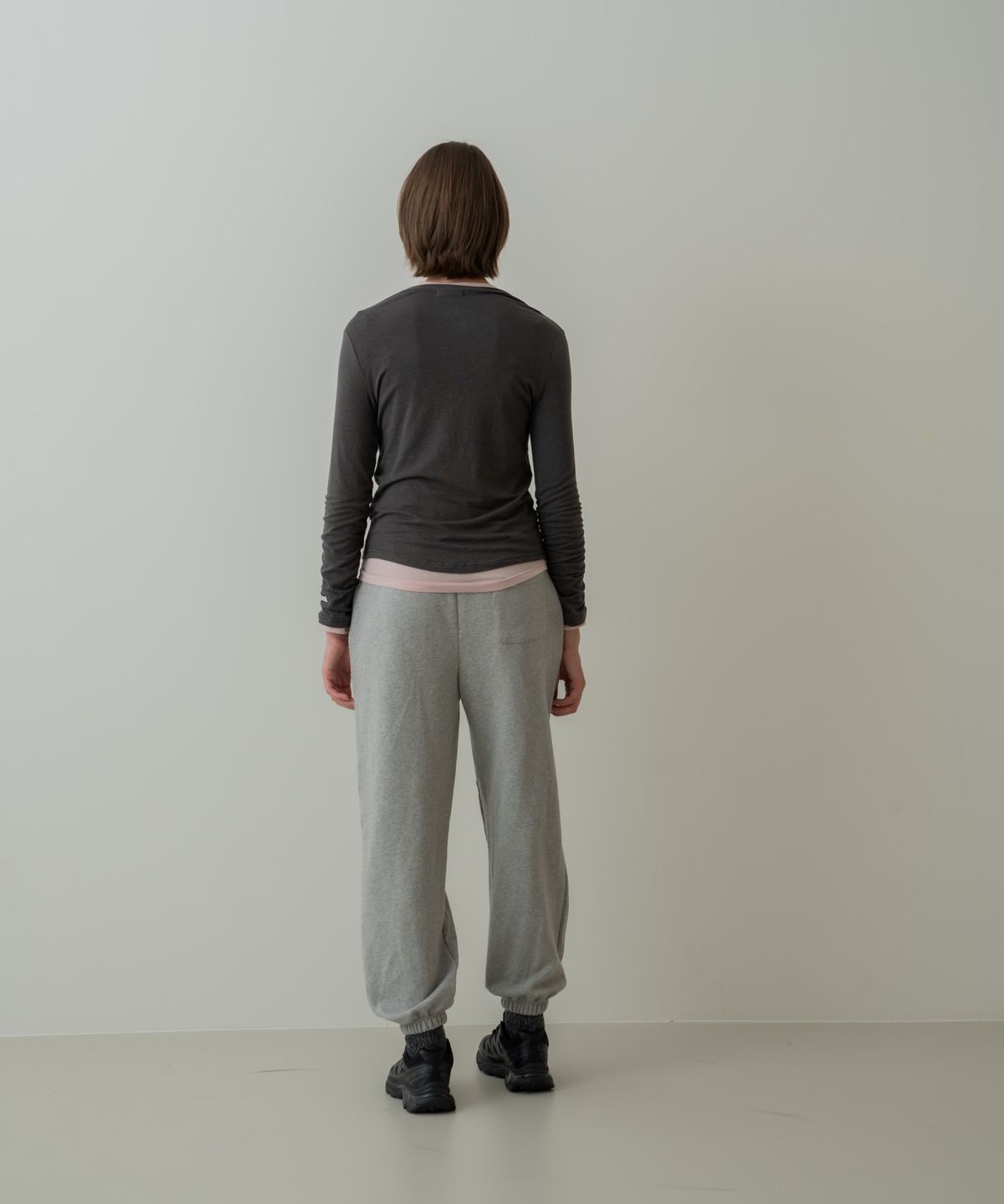 위오이(WIOE) Basic Tencel Long Sleeve_Charcoal