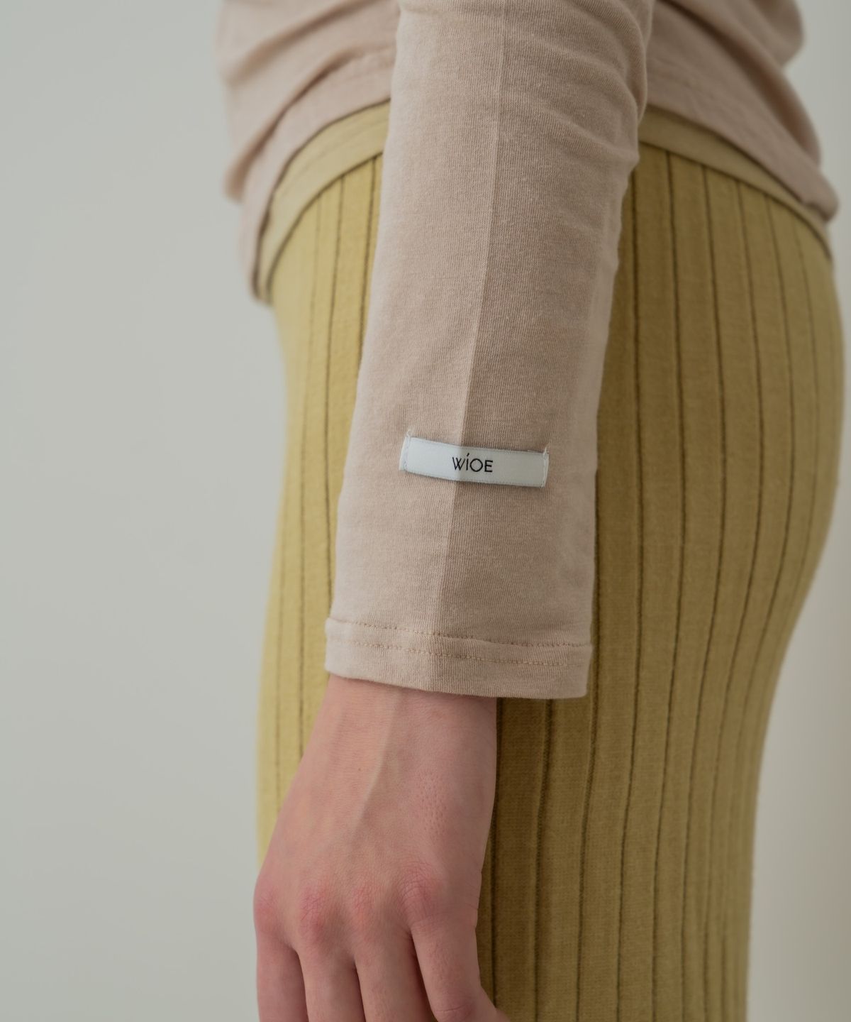 위오이(WIOE) Basic Tencel Long Sleeve_Beige