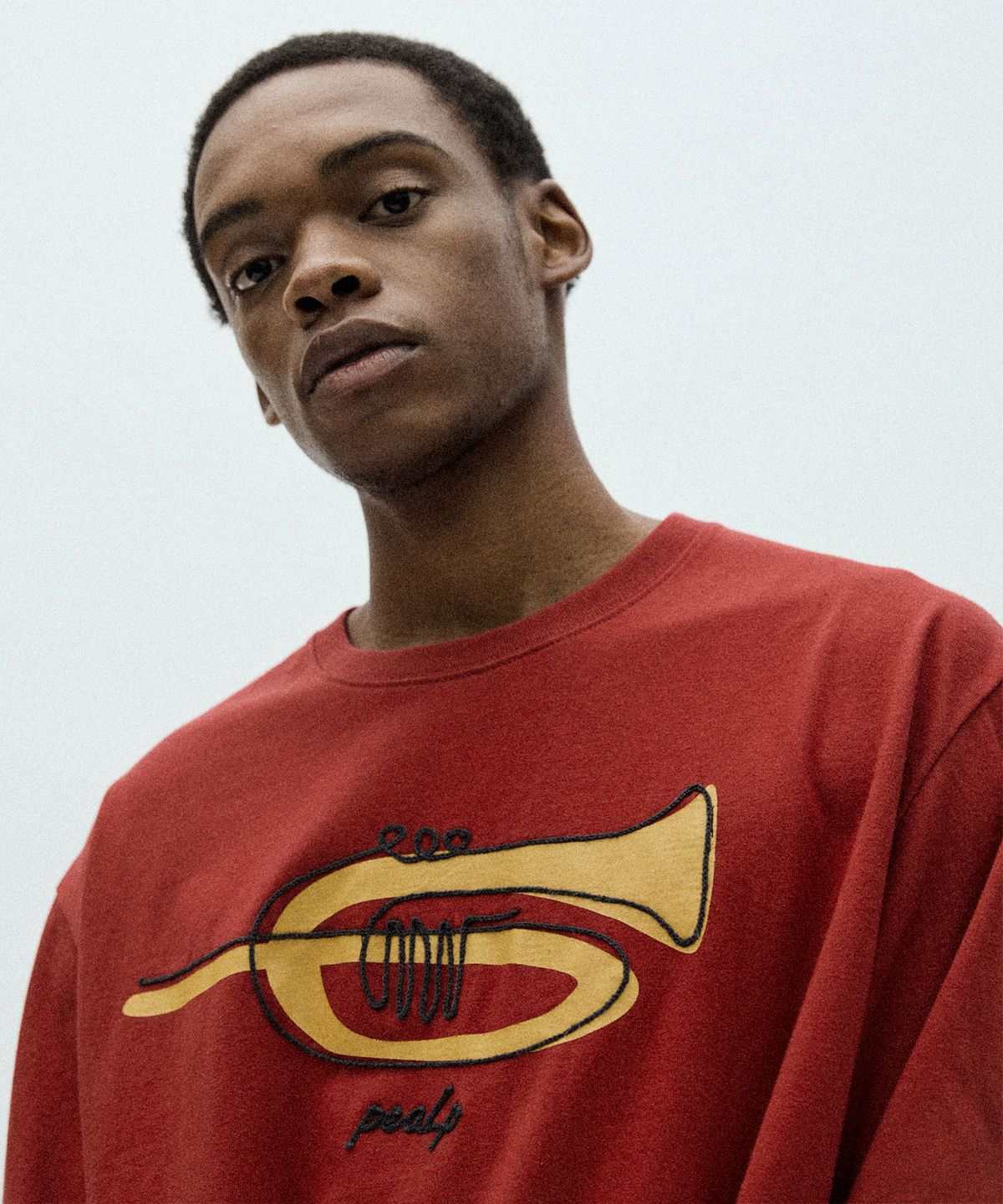 필프(PEALP) Trumpet Over T-Shirt (Deep Red)